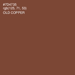 #7D4735 - Old Copper Color Image
